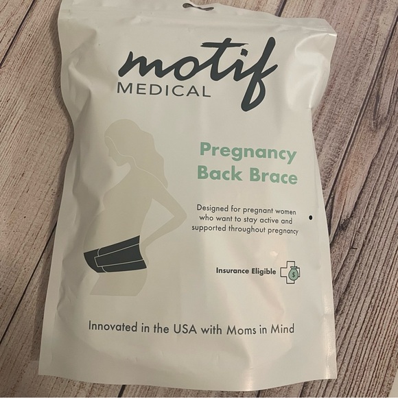 Motif Medical Pregnancy Back Brace Belly Band Support Medium White 6 8 10 12 M - Picture 3 of 7